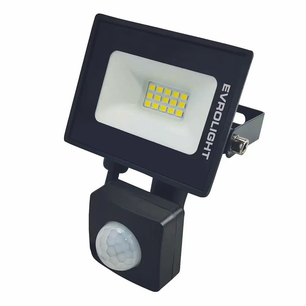 Набір: Прожектор світлодіодний з датчиком руху Evrolight FM-01D-10, 10W 6400К 2 шт. (000059244) - фото 2