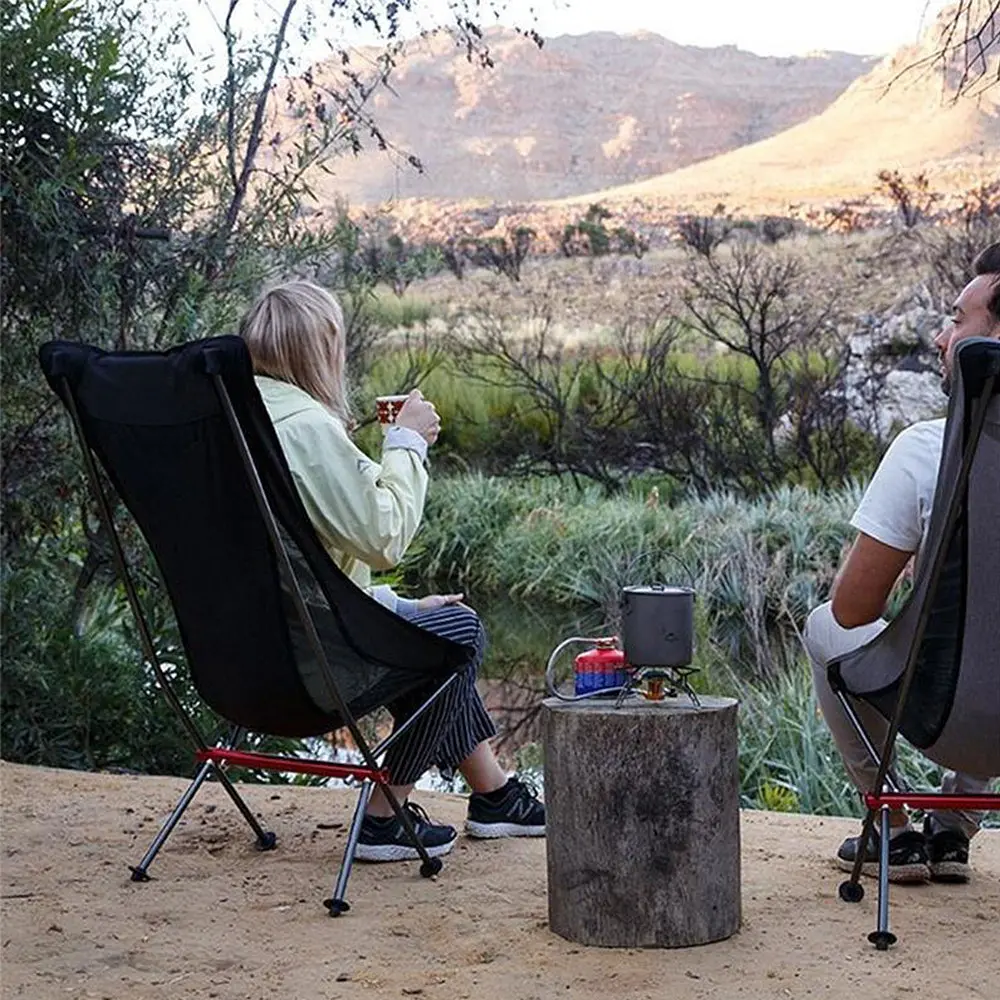 Крісло складане NaturehikeYL06 Alu Folding Moon Chair NH18Y060-Z, чорний - фото 2