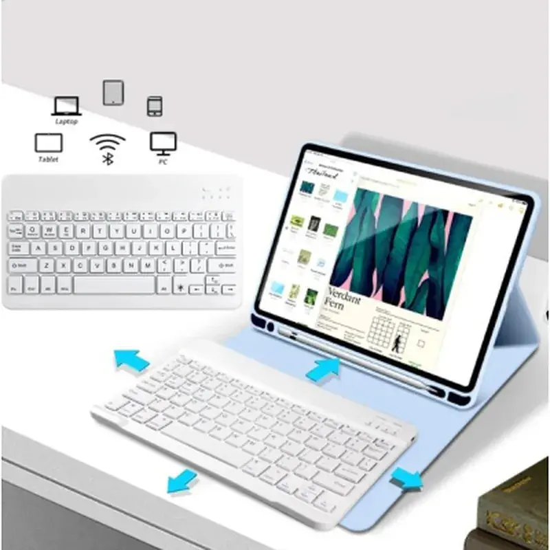 Чохол до планшета BeCover with keyboard Apple iPad Pro 13" M4 2024 Light Blue (713005) - фото 5