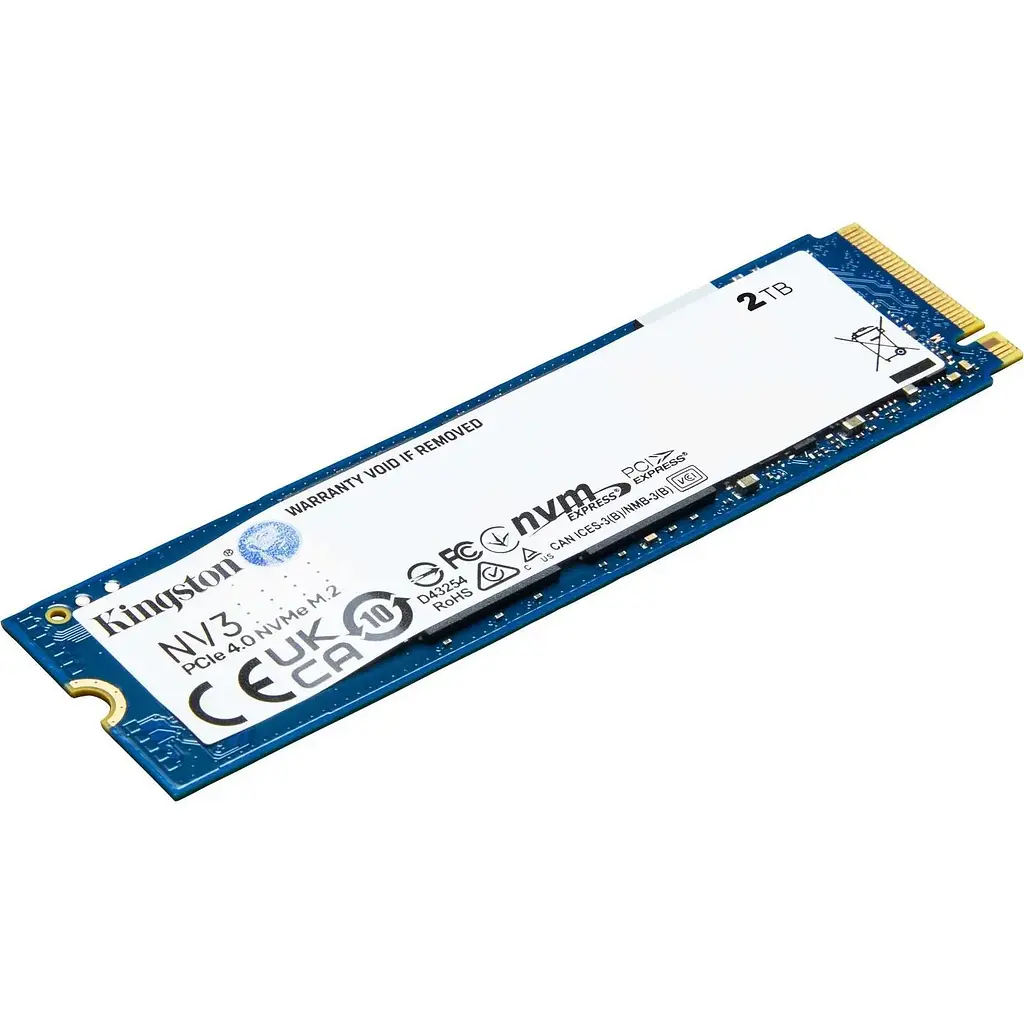 Накопичувач SSD Kingston NV3 M.2 2280 PCIe 4.0 x4 NVMe 3D TLC 2TB (SNV3S/2000G) - фото 2