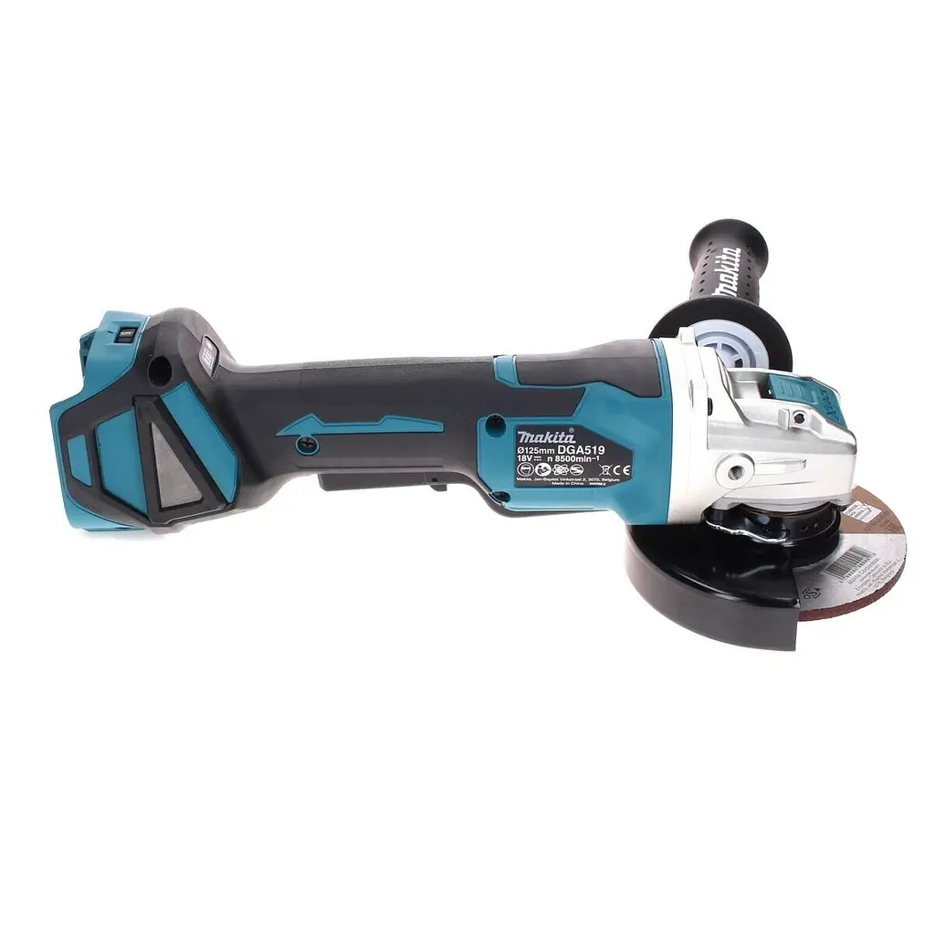 Шліфмашина кутова акумуляторна Makita DGA519Z (125 мм, 3000-8500 об/хв, BL, LXT, X-LOCK, без акумуляторів та зарядного пристрою) - фото 3