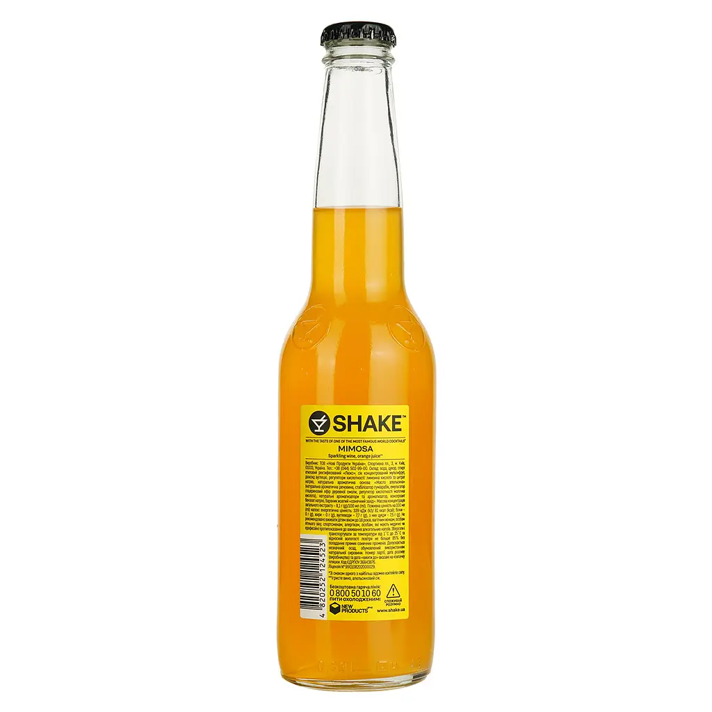 Напій слабоалкогольний Shake Cocktails Mimosa 7% 0.33 л - фото 3