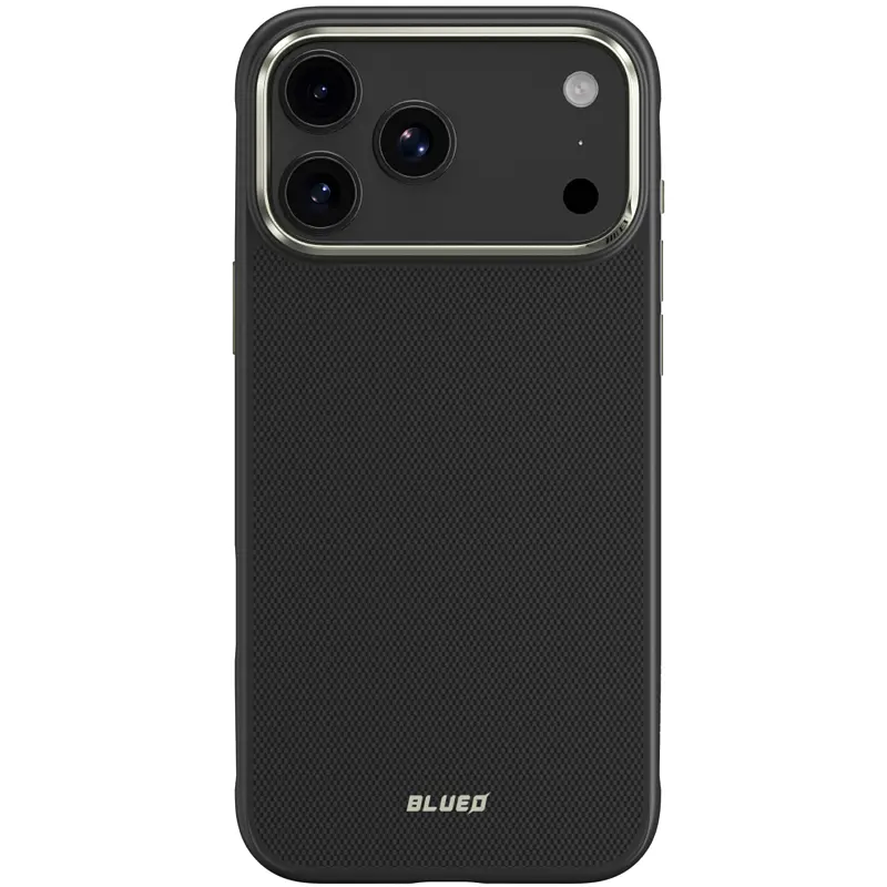 TPU+PC чохол Blueo Aramid Fiber with Magnetic Fit для Apple iPhone 17 Pro (6.3") Black - фото 2