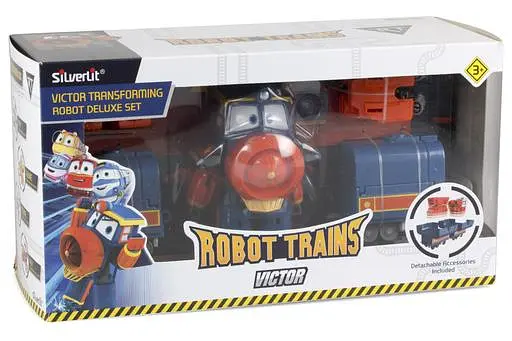 Паровоз-трансформер Silverlit Robot Trains Віктор, з двома вагонами (80186) - фото 5