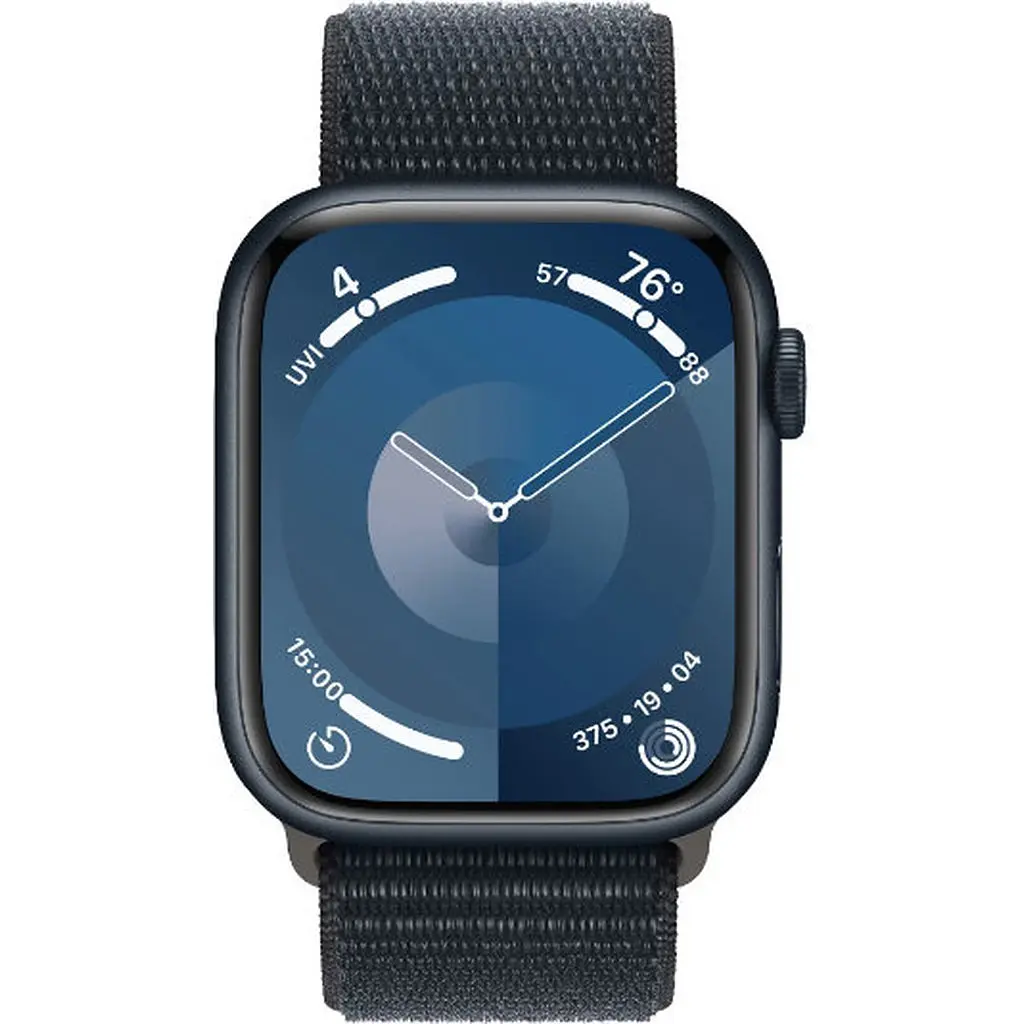 Смарт часы Apple Watch Series 9 GPS 45mm Midnight Aluminum Case w. Midnight S. Loop (MR9C3) - фото 2