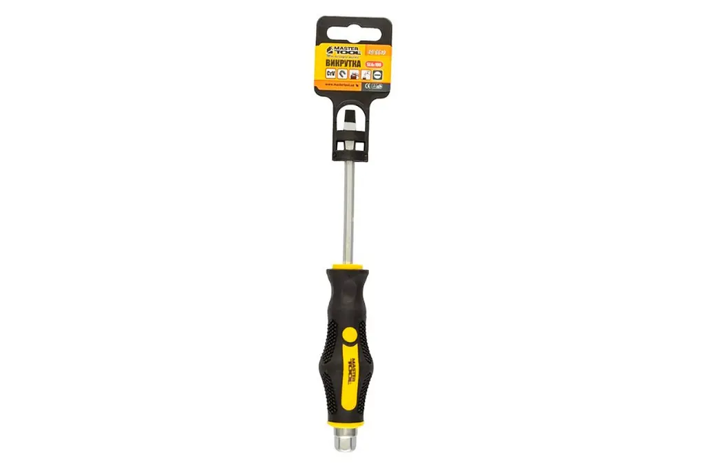 Отвертка ударная плоская шлицевая Mastertool SL6 x 100мм HEX 49-6610 - фото 7