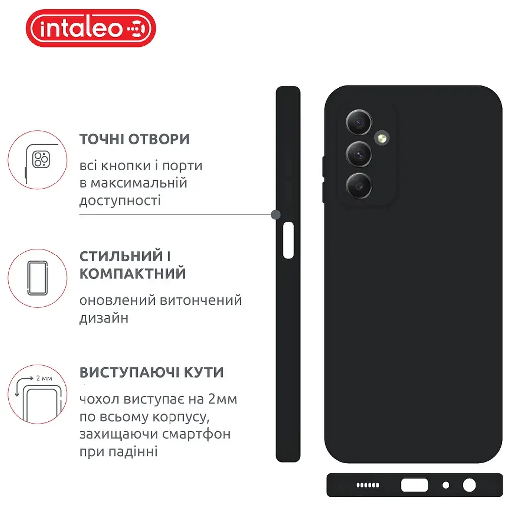 Чохол до мобільного телефона Intaleo SoftShell Samsung Galaxy A24 Black (1283126576072) - фото 4