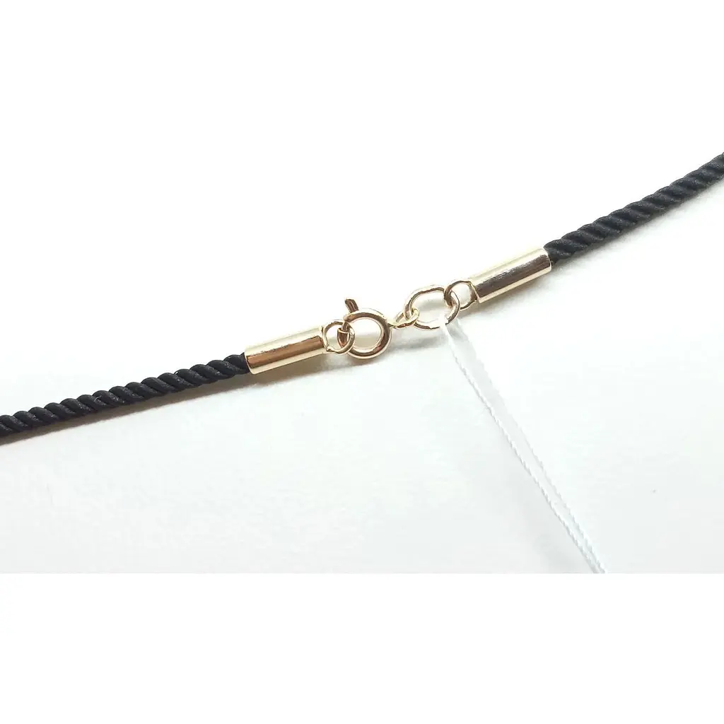 Ювелірний шнурок з текстилю Tango з золотими вставками. 950058 60 - фото 2