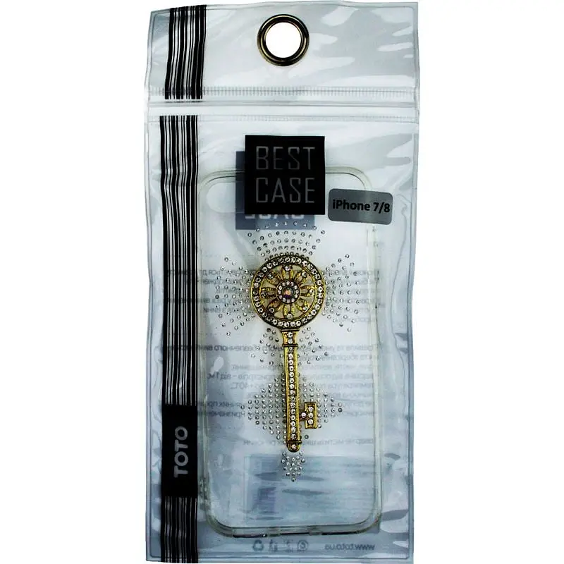 Чохол-накладка Toto TPU case with stones iPhone 7/8/SE 2020 Key Transparent - фото 2