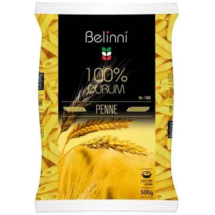 Вироби макаронні Belini 500г Пера трубчасті. ТМ Belinni