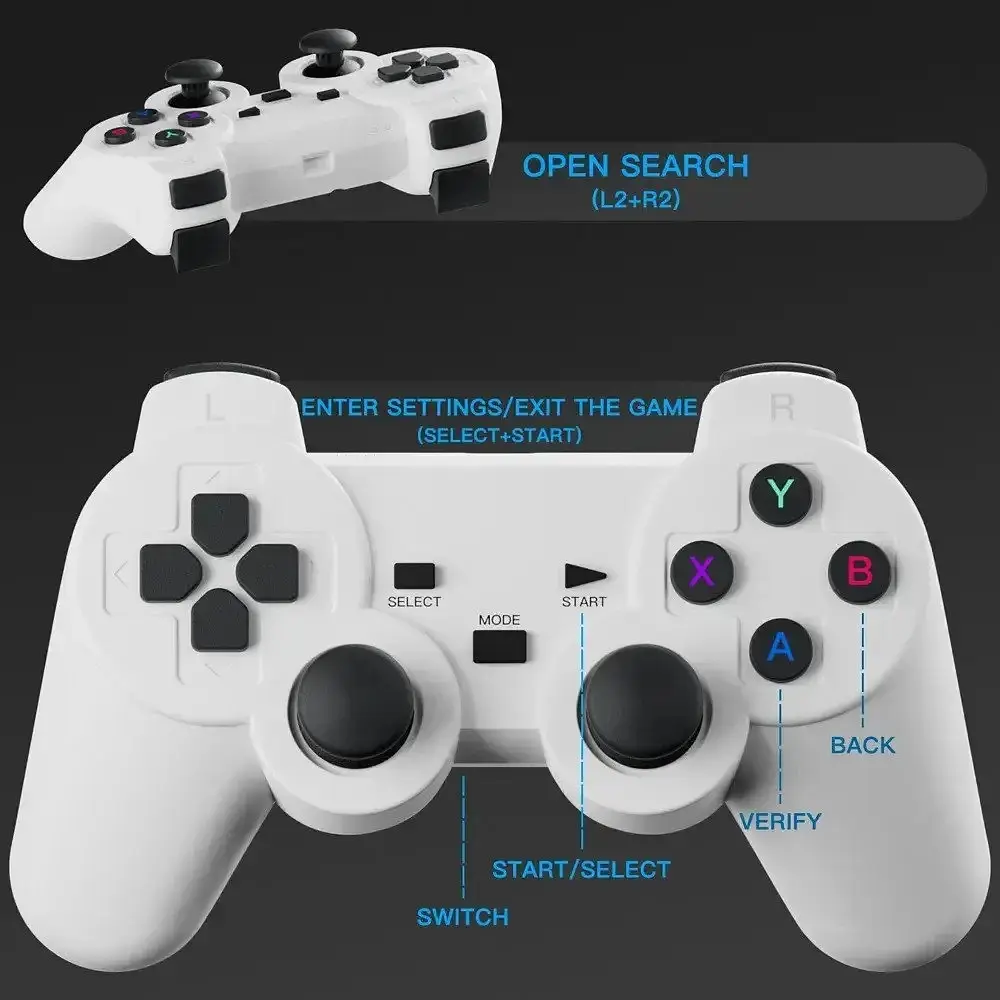 Проєктор із джойстиками Wireless M300 (HY 300) MAX Game Projector 2 in 1, Білий, домашній проєктор із іграми - фото 5