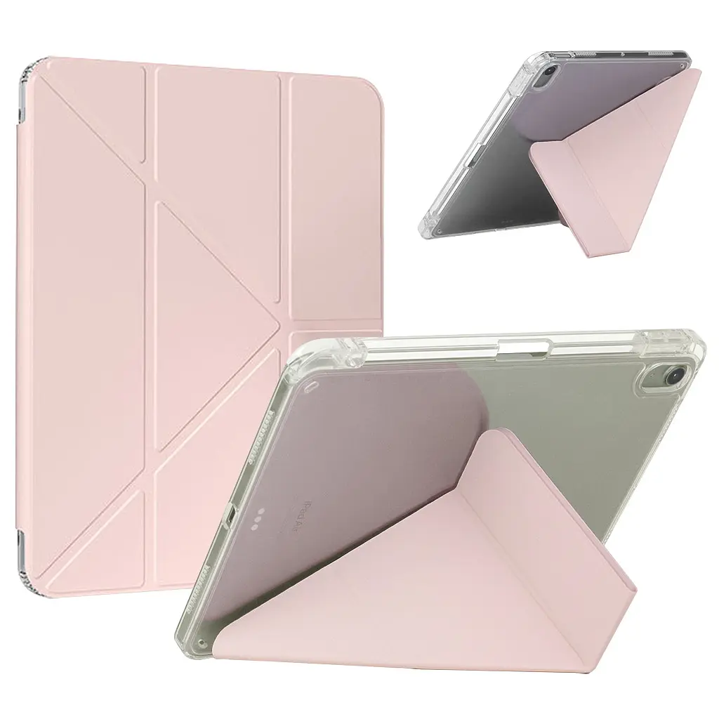 Чохол до планшета BeCover Ultra Slim Origami Transparent Apple iPad Air 11" M4 2026 Pink (715185) - фото 2