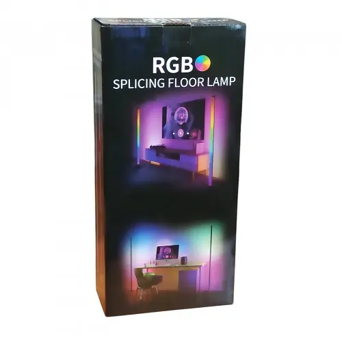 Кутовий складаний LED торшер від USB заввишки 1,2 м RGB-підсвітка, лампа нічник з Bluetooth керуванням зі смартфона 2 шт. - фото 3