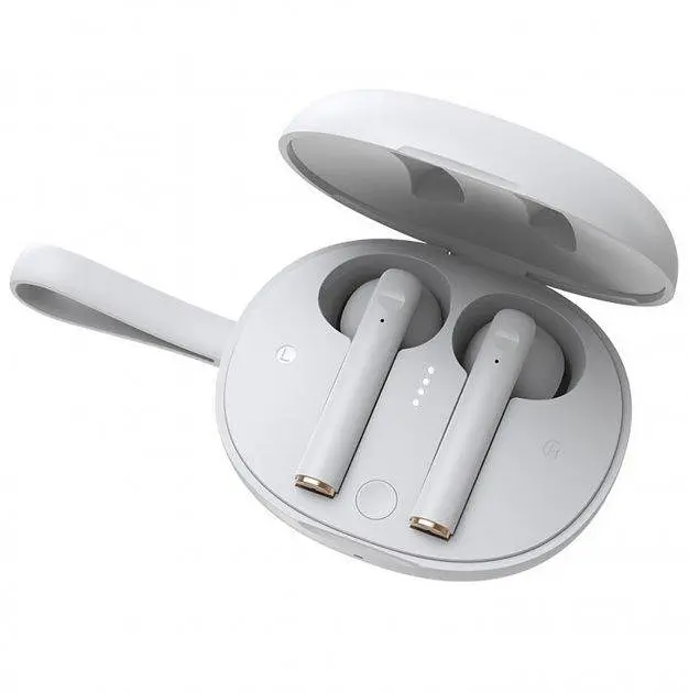 Беспроводные наушники Bluetooth Baseus W05 Encok True Wireles, TWS, Qi, IP55, BT5.0, SBC, AAC, 30mAh, 400mAh, 4h, (NGW05-01) white - фото 2