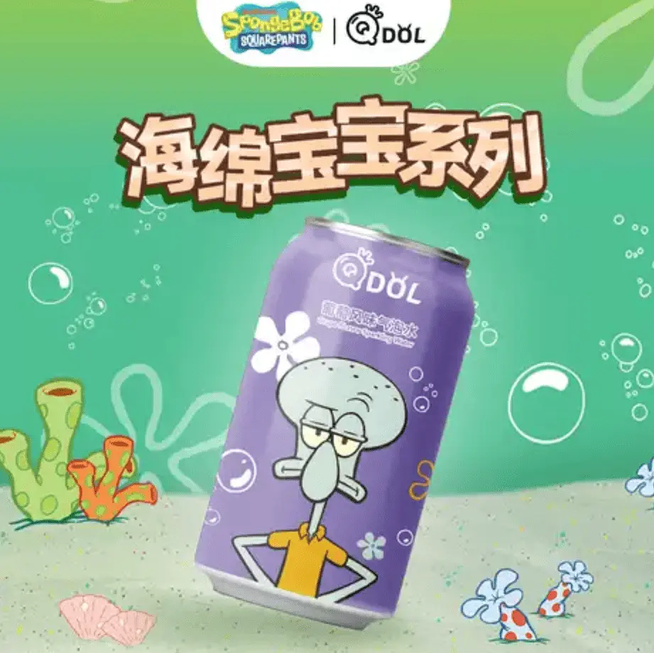 Газований напій Qdol Spongebob Squarepants Grape Сквідвард 330мл - фото 3