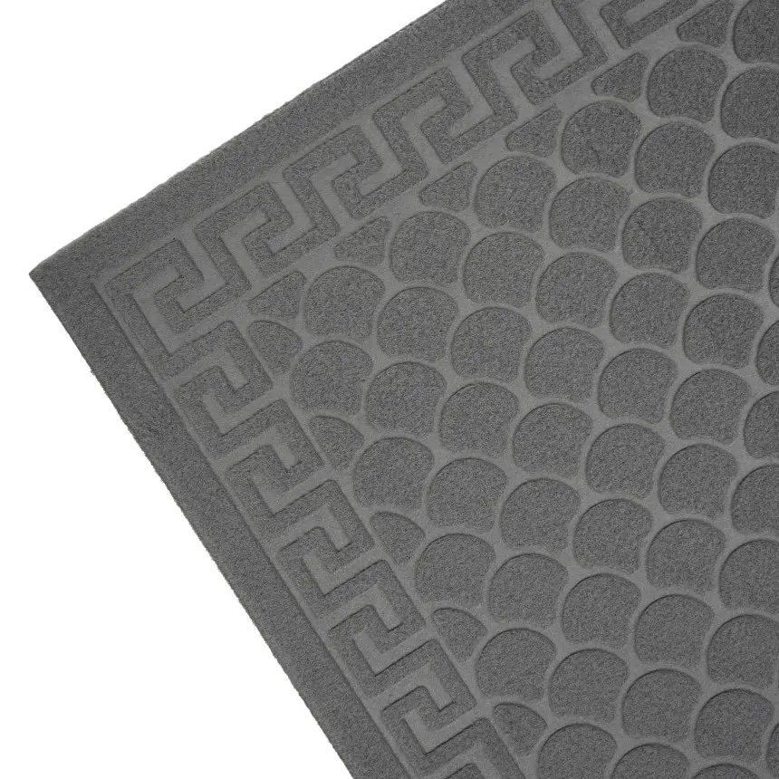 Килимок придверний Eco Fabric Луска без кромки сірий 60 х 90 см (6090-002) - фото 5