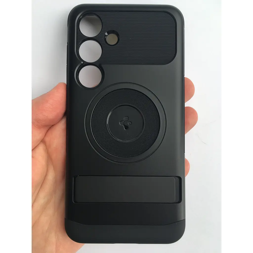 Протиударний з підставкою чохол Spigen Slim Armor MagSafe для Samsung Galaxy S24 (S921) Black ACS07203 Magfit - фото 5
