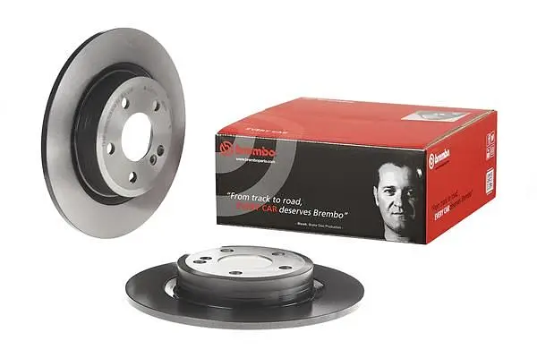 Диск гальмівний задній невентильований Mercedes Cla, Gla, A-class, B-class 11-22р Brembo (08.B348.41) - фото 2