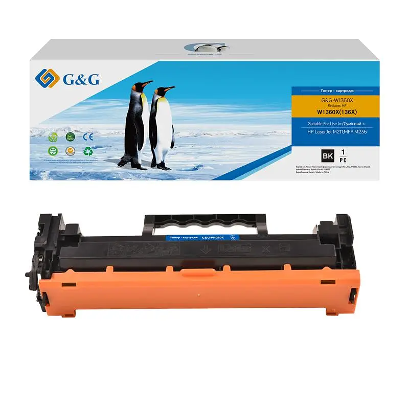 Картридж GG до HP 136X LJ M211/M212/M236 Black 2600 стор teh0015656 - фото 3