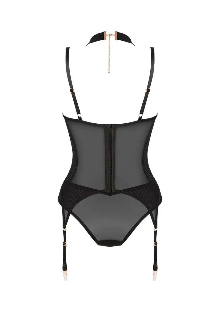 Корсет Obsessive Lingerie-Brasica XS/S чорний - фото 6