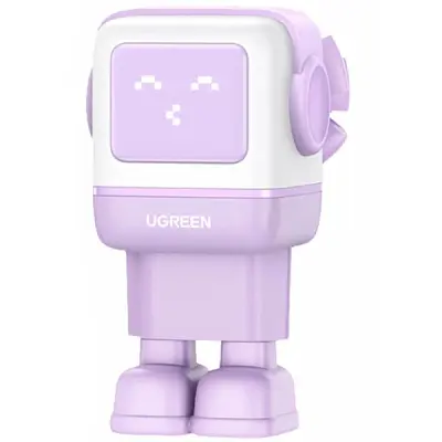 Зарядний пристрій Ugreen CD361 Robot Tech, 3 порти (2xUSB-C + USB-A), PD 65 Вт, GaN, швидке заряджання, фіолетовий (35291) - фото 5