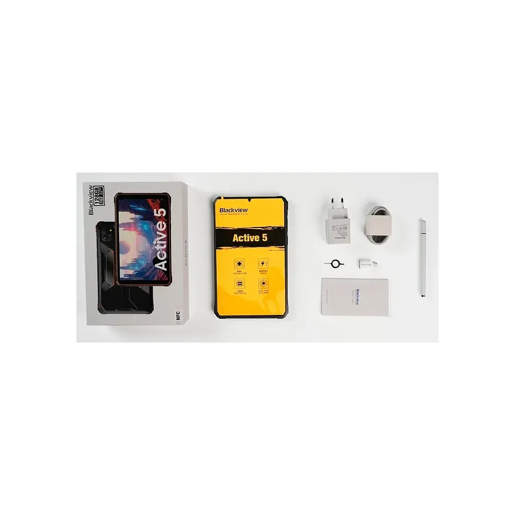 Планшет Blackview Tab Active 5 8.68'' 6/128GB LTE Rugged NFC Black-Orange (6931548326304) - фото 8