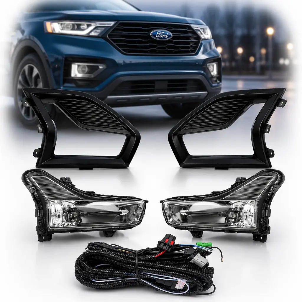 LED Протитуманні фари для Ford Fusion 2019-12V 9W з проводкою Комплект (OEM: LH - KS7Z-15201-B RH - KS7Z-15200-B) (FD-9005-LED) - фото 2