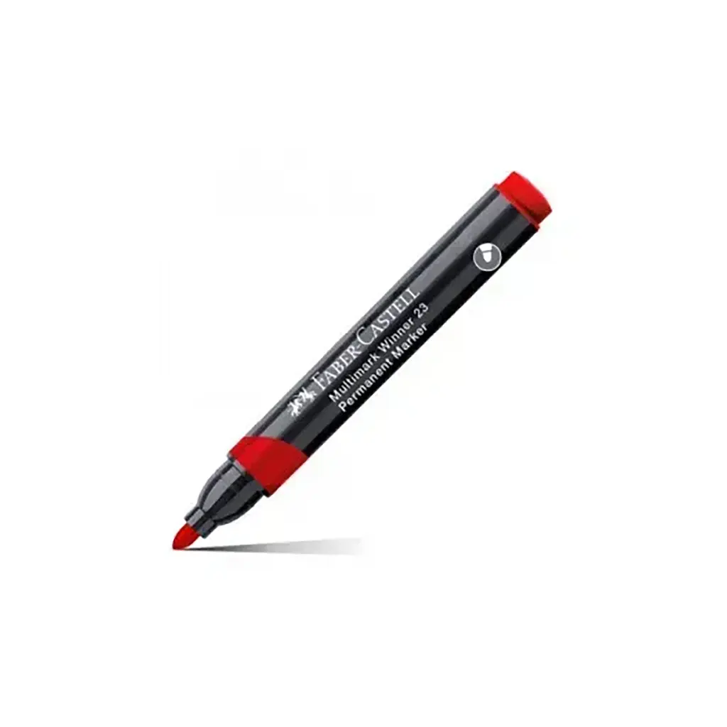 Маркер Faber-Castell перманентний Multimark Winner 23, колір червоний (32837) - фото 2