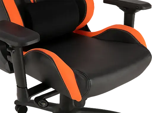 Геймерское кресло GT Racer черное с оранжевым (X-0715 Black/Orange) - фото 7