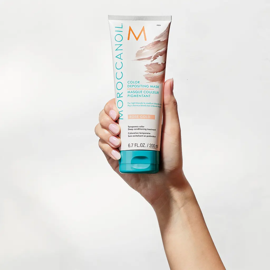 Тонувальна поживна маска Bordeaux Moroccanoil Color Depositing Роуз Голд 200 мл - фото 6