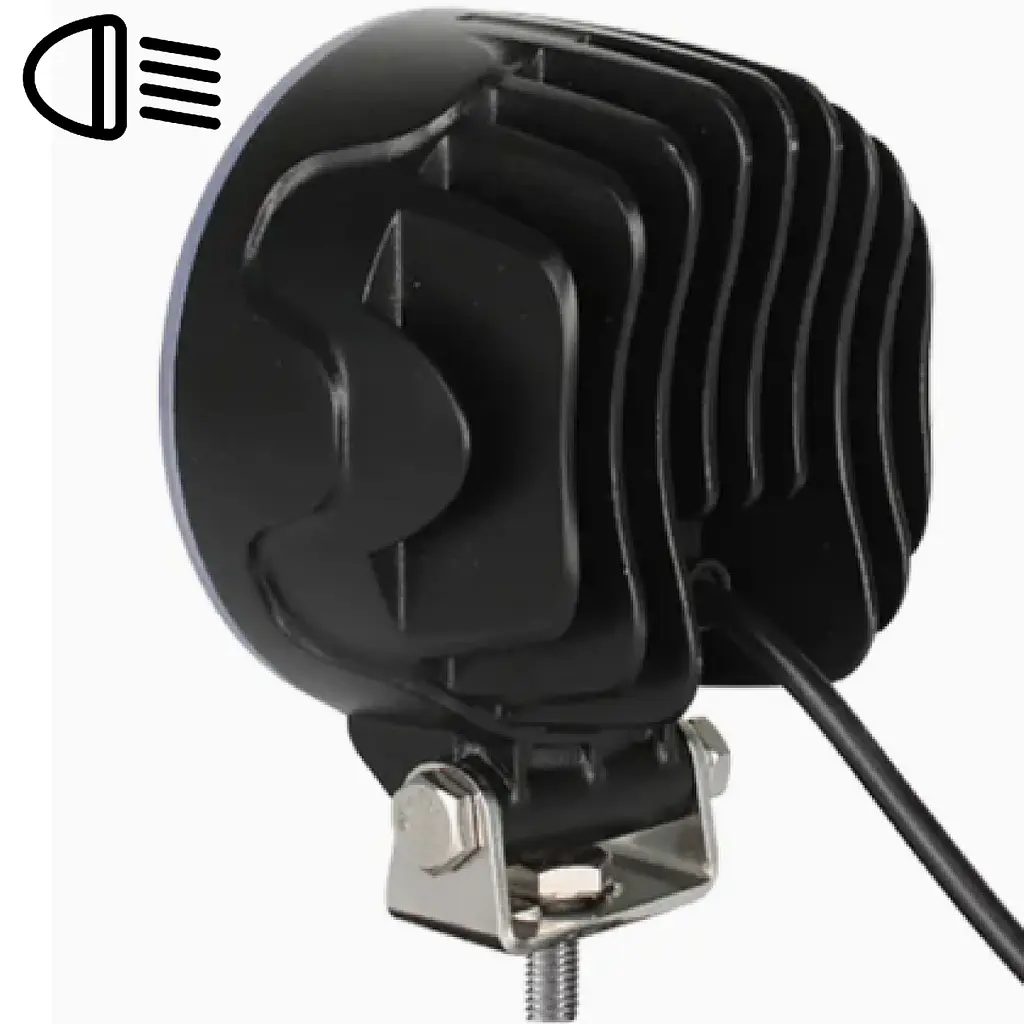 LED фара Brevia EPISTAR Flood Ближнє світло 10-30V 12W (4x3W) 880Lm Алюмінієвий корпус IP68 (10601RFX1) - фото 2