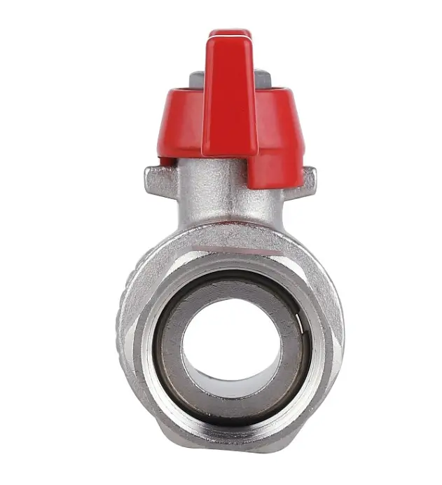 Кран кульовий Thermo Alliance Forte 3/4" ВВ прямий, PN40, з накидною гайкою, метелик SF260W20 - фото 3