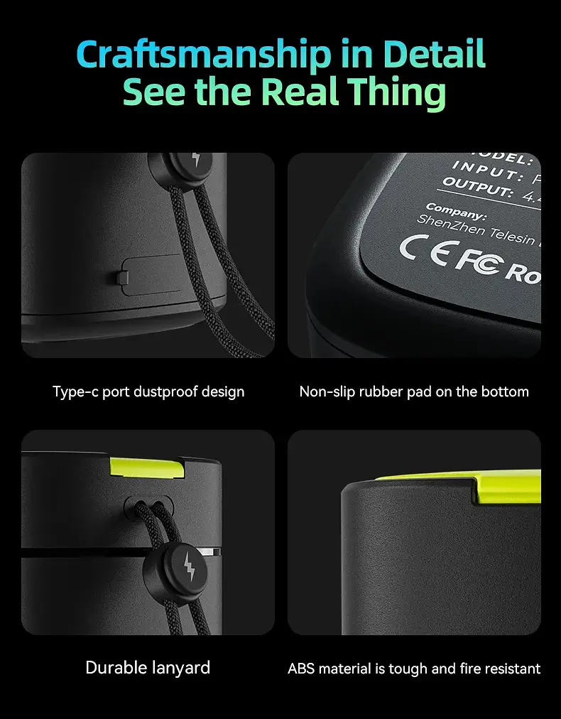 Зарядний пристрій Telesin Dual Fast Charging Box + 2 акумулятори для GoPro Hero 11/10/9 GP-FCK-B11 [76201] - фото 4