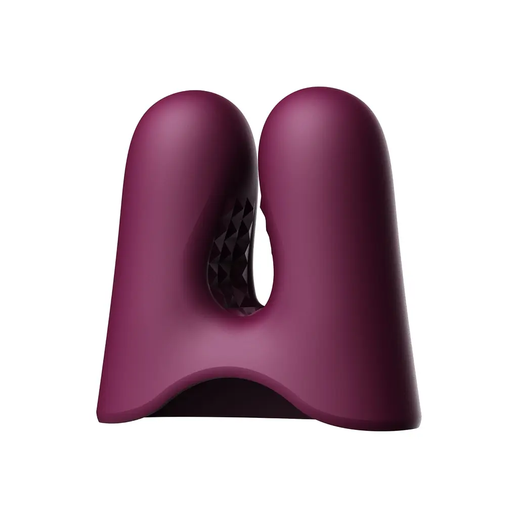 Вібратор для грудей Zalo Nave Obsidian 6.3 см фіолетовий - фото 11