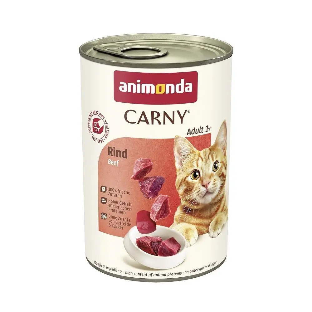 Вологий корм для кішок Animonda Carny Beef з яловичиною 400 г (арт.AM-83723)