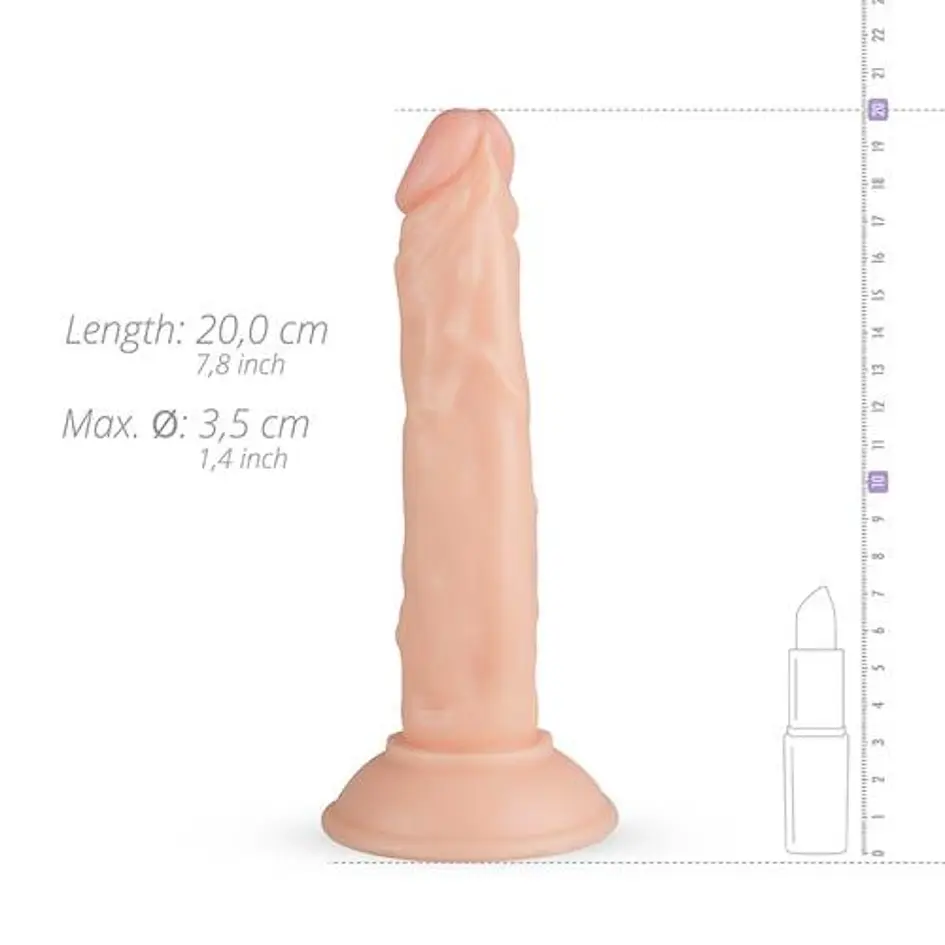Фаллоимитатор EasyToys Blane 20 см (телесный) - фото 3