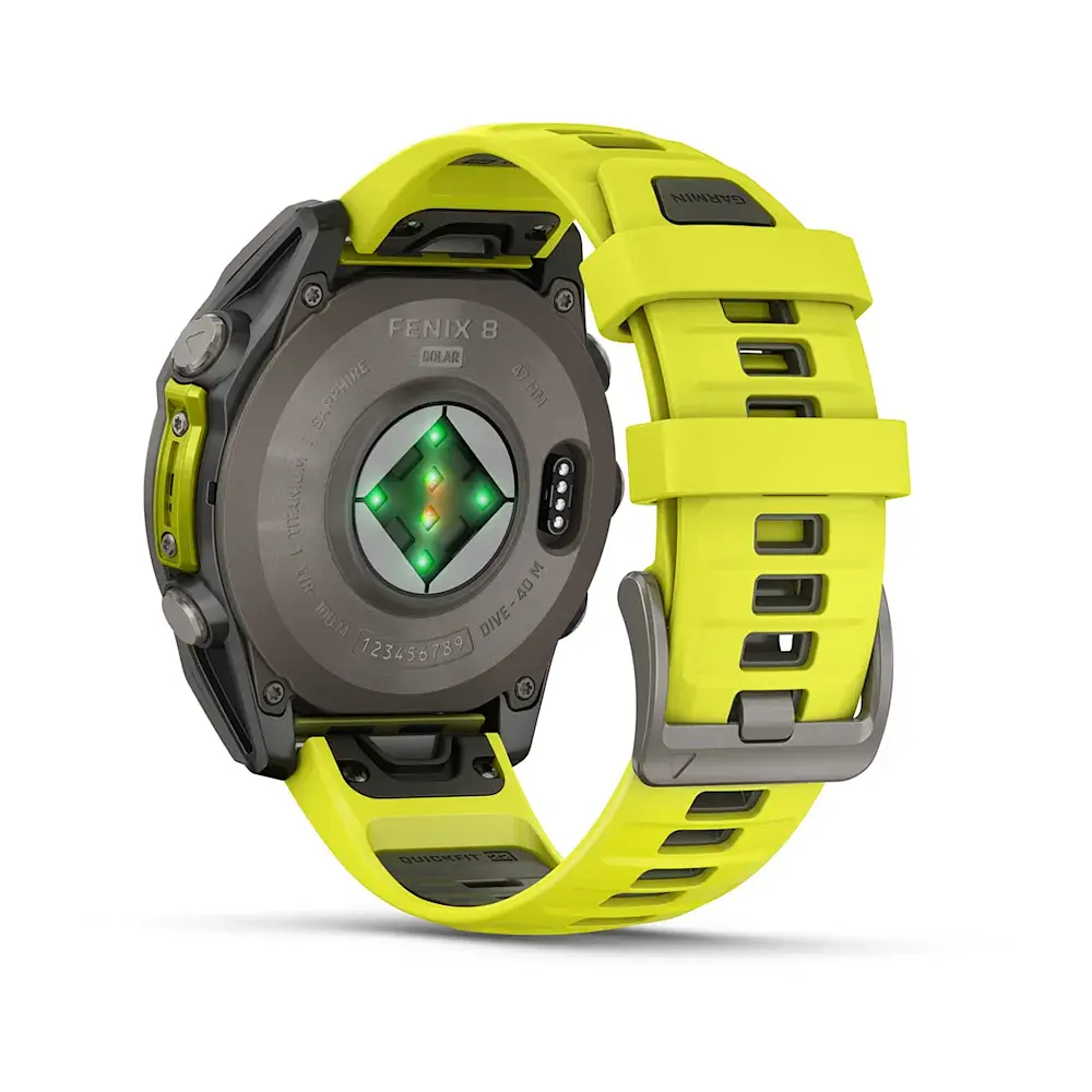 Смарт-годинник Garmin Fenix 8 51 мм Solar Сапфір Графіт/Титан з силіконовим ремінцем QuickFit 26 мм - фото 3