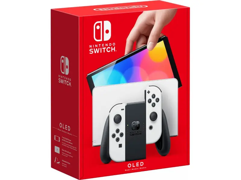 Стаціонарна ігрова приставка Nintendo Switch OLED with White Joy-Con - фото 2