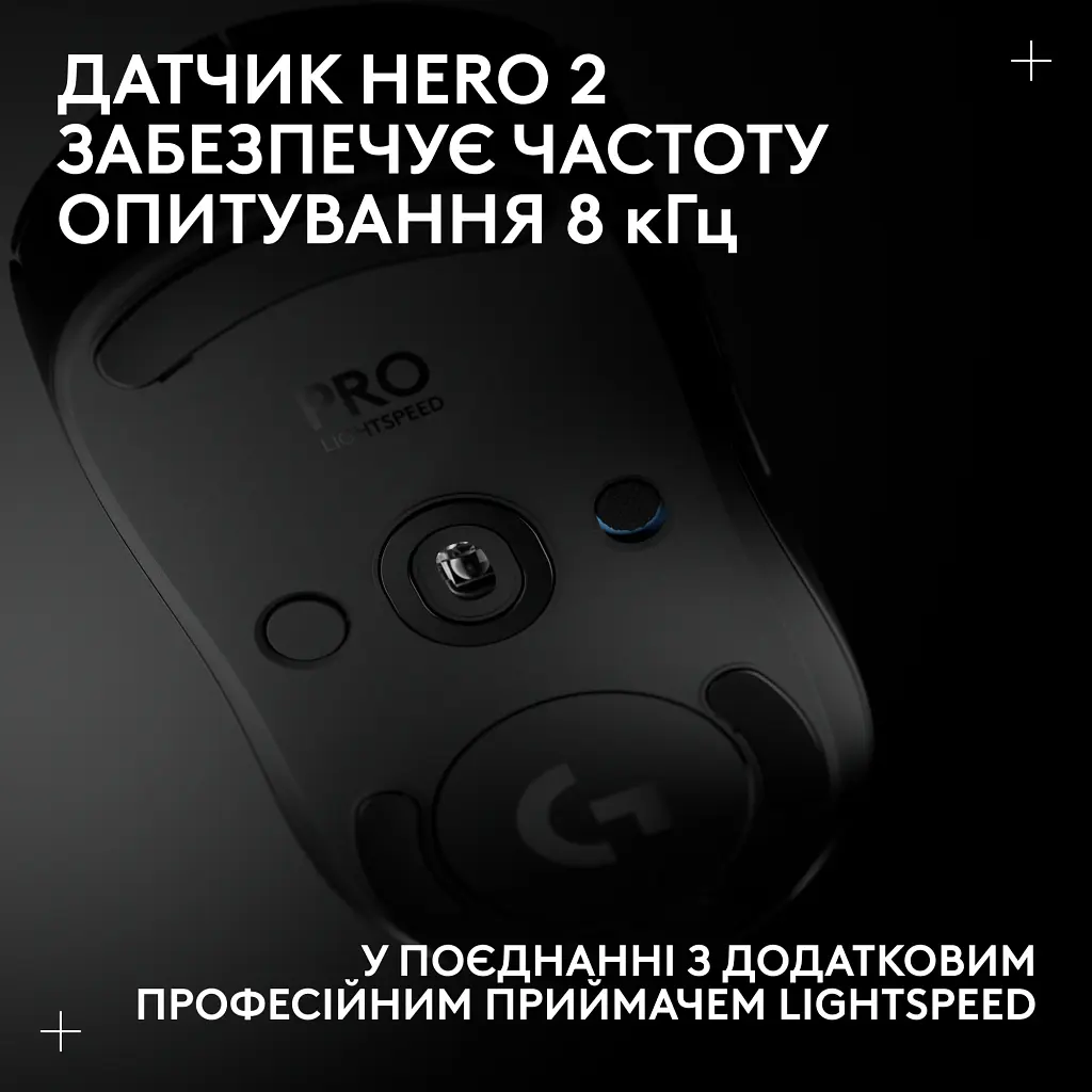 Мишка Logitech G Pro 2 Lightspeed Wireless Black (910-007295) - фото 9