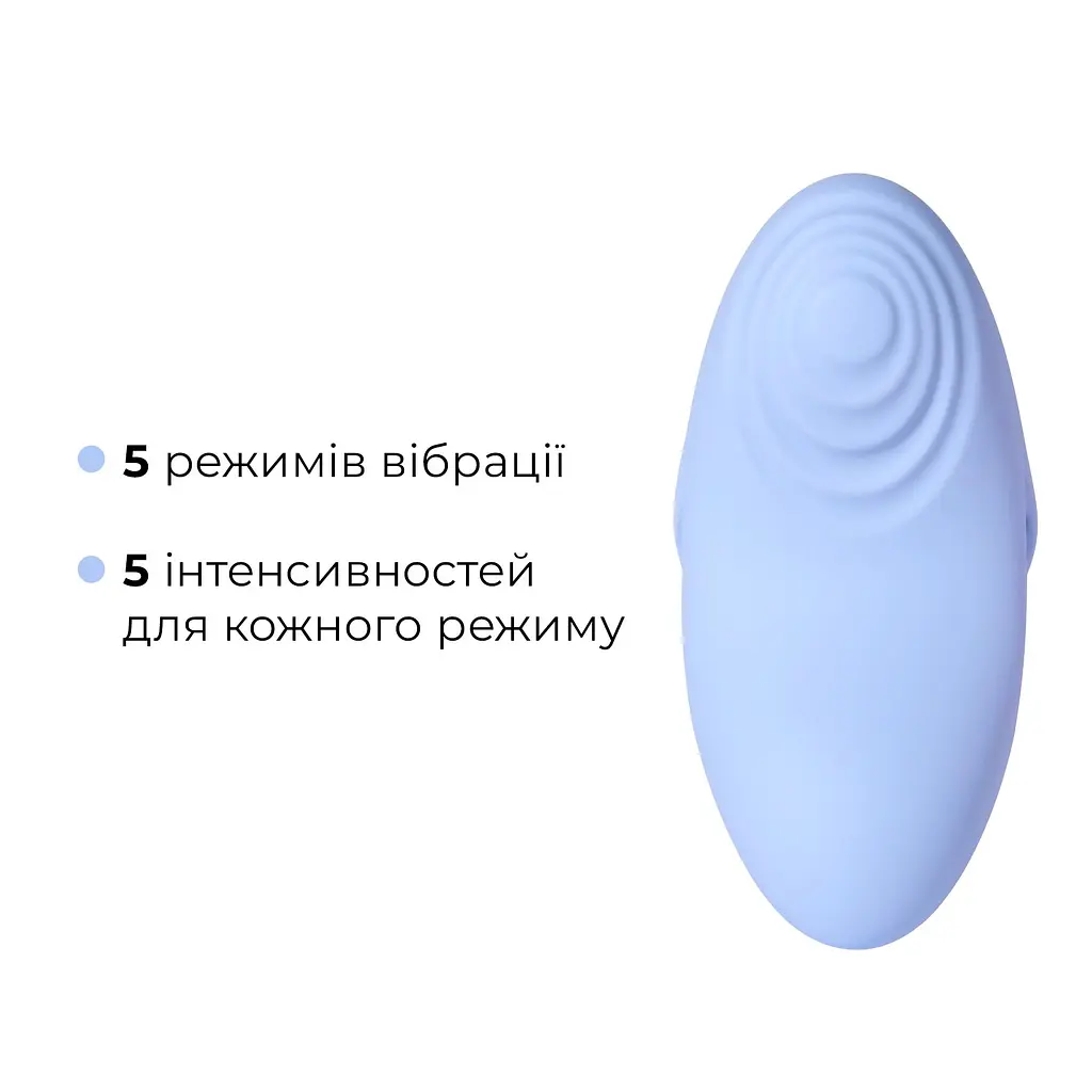 Смарт-вібратор для клітора Svakom Echo 2 Sky Blue, підігрів до 38 °C, знімна насадка на палець - фото 4