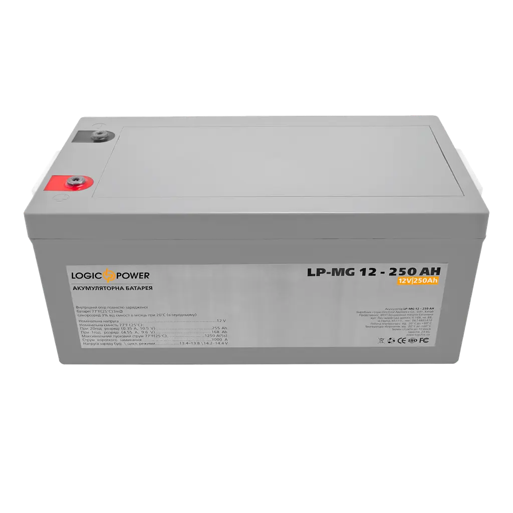 Аккумулятор мультигелевый LP-MG 12V-250 Ah Silver - фото 2