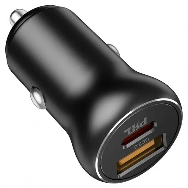 Автомобільний зарядний пристрій XPRO NZ5 PD30W+QC3.0 чорний (23344-01) - фото 3
