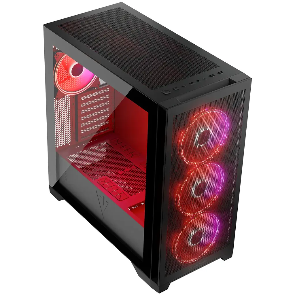 Корпус Modecom VOLCANO EXPANSE S ARGB 4x140mm fans MIDI USB 3.0x2+TYPE-C ЧОРНИЙ без Блок живлення ATX - фото 5