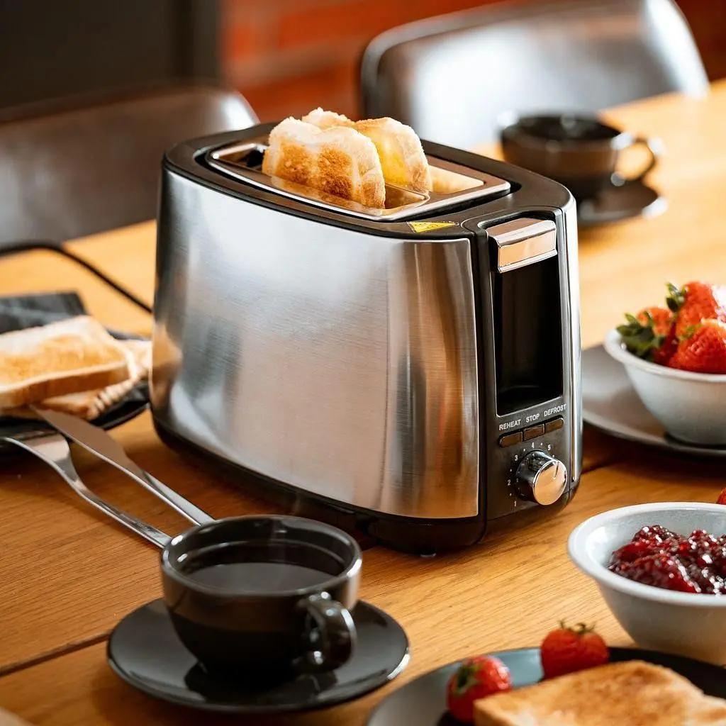 Тостер + підставка для булочок Adler AD 3214 900 Вт 7 режимів нержавіюча сталь автовідключення - фото 9