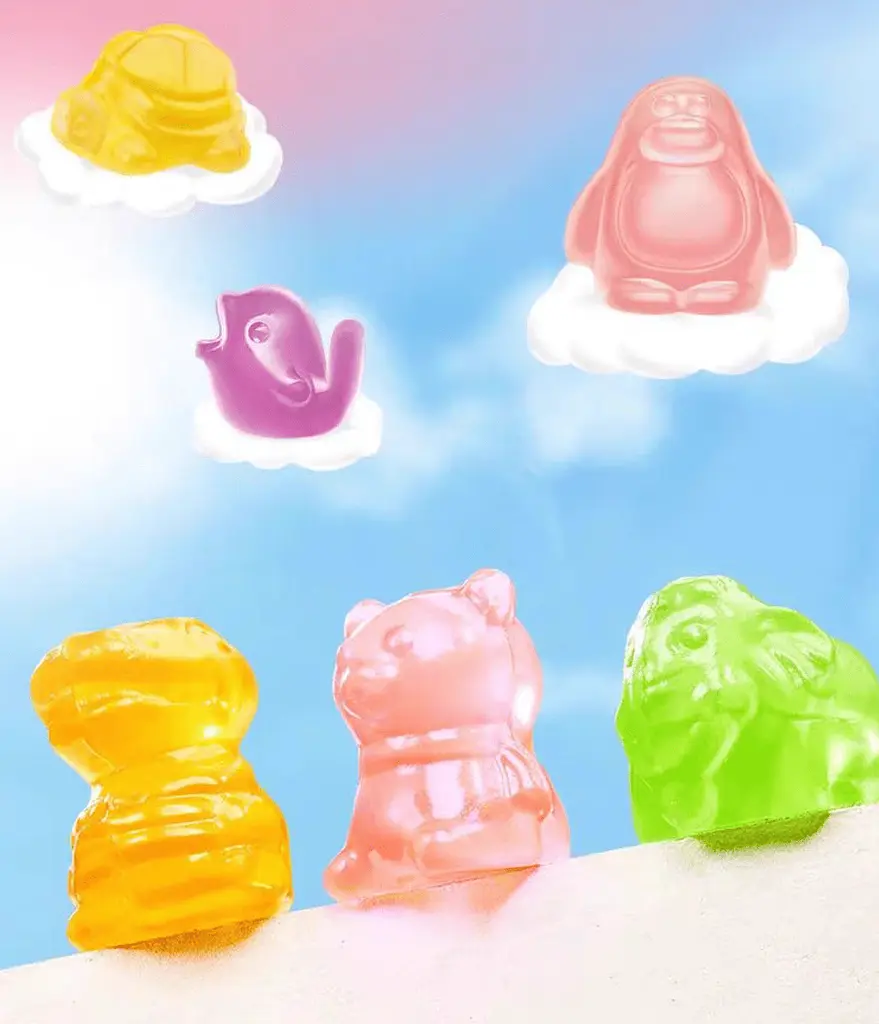 Жувальні цукерки Xingqitian Animal Surprise 3D Gummy Candy 60г - фото 3