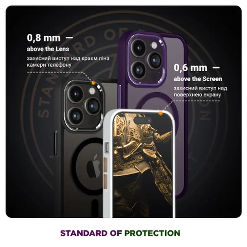Чохол до мобільного телефона Armorstandart Unit MagCase Apple iPhone 17 Black (ARM86281) - фото 4