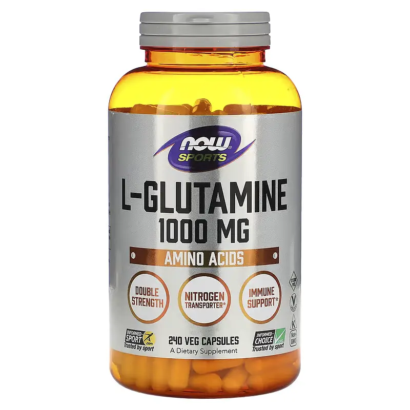 Л-Глютамін в капсулах L-Glutamine 1000мг - 240 вег.капсул