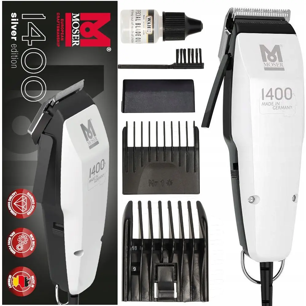 Машинка для стрижки Wahl Moser Edition Silver белая - фото 9