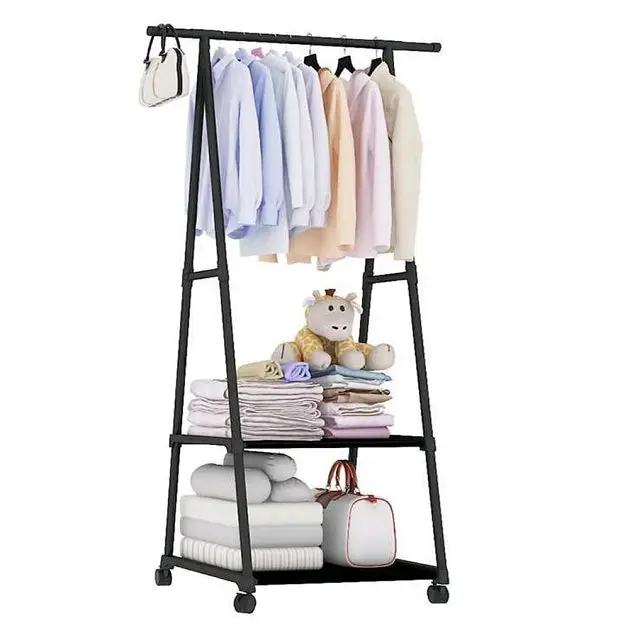 Універсальна міцна підлогова пересувна стійка вішалка для одягу Coat Rack - фото 3