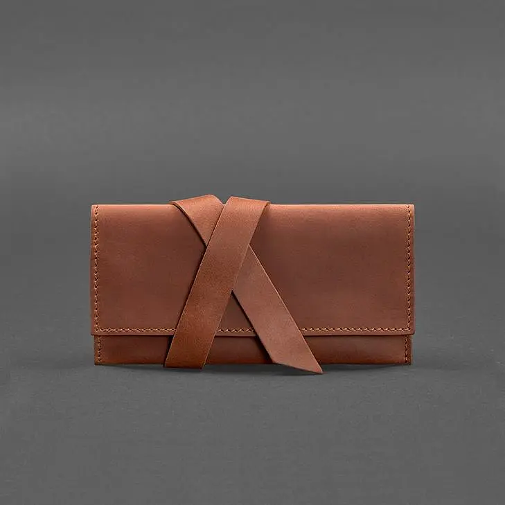 Шкіряний кисет для тютюну 1.0 світло-коричневий Crazy Horse - фото 6